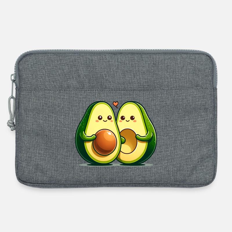 Avocado-Paar - Laptoptasche 13" - Grau meliert