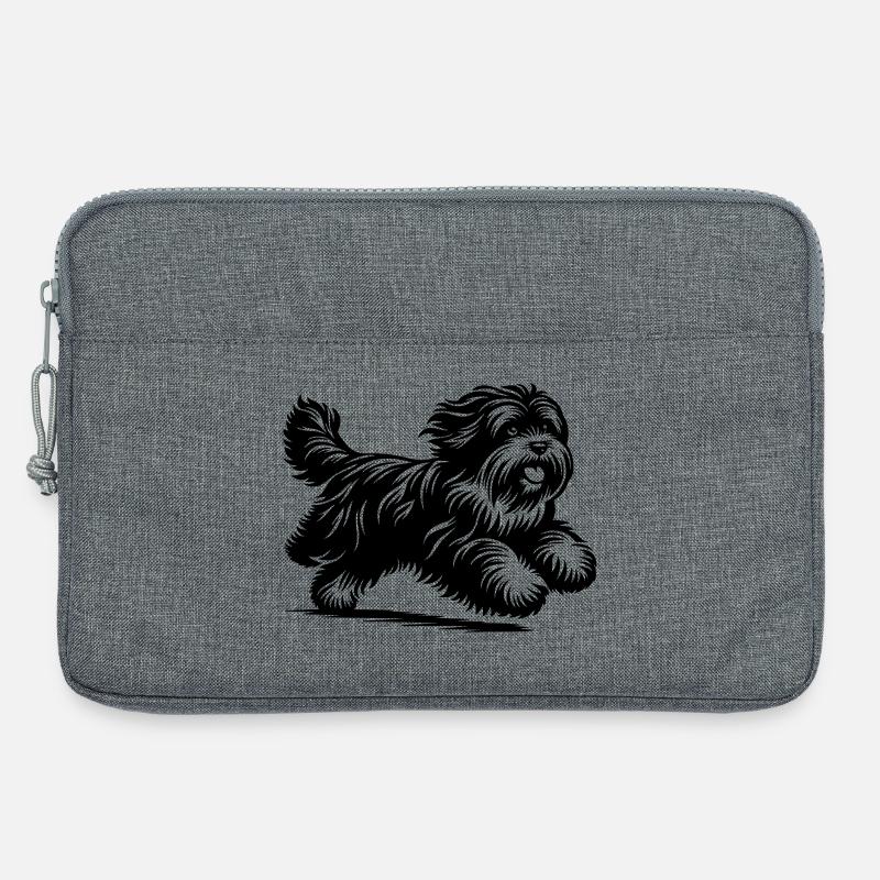 Tibet Terrier - Laptoptasche 13" - Grau meliert