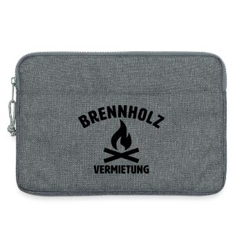 Brennholz Vermietung - Laptoptasche 13" - Grau meliert - Vorne