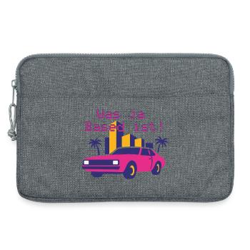 Neon Retro Convertible Miami Style (Which is Yes Based!) - Laptop bag 13" - heather grey - Front