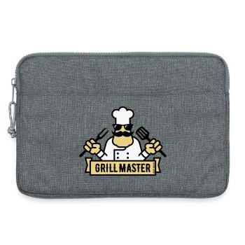 Grill Master (Grilling / Barbecue / BBQ / 3C) - Laptop bag 13" - heather grey - Front