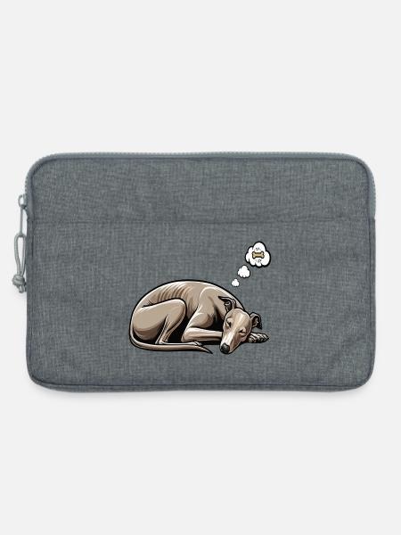 Whippet Windhund Whippets Windhundbesitzer - Laptoptasche 13" - Grau meliert