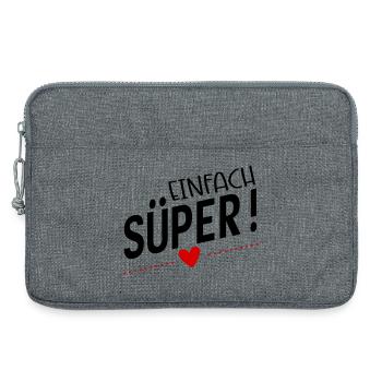 Süper - Laptoptasche 13" - Grau meliert - Vorne