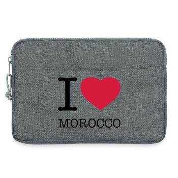 J’AIME LE MAROC Marokko - Sacoche pour ordinateur portable 13 pouces - gris chiné - Devant