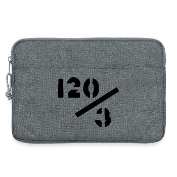40 années - 120/3 - Sacoche pour ordinateur portable 13 pouces - gris chiné - Devant
