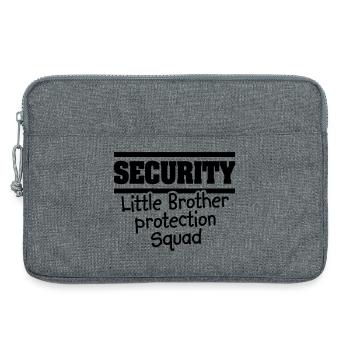 Sicherheit Kleiner Bruder Schutz Squat - Big Bro - Laptoptasche 13" - Grau meliert - Vorne