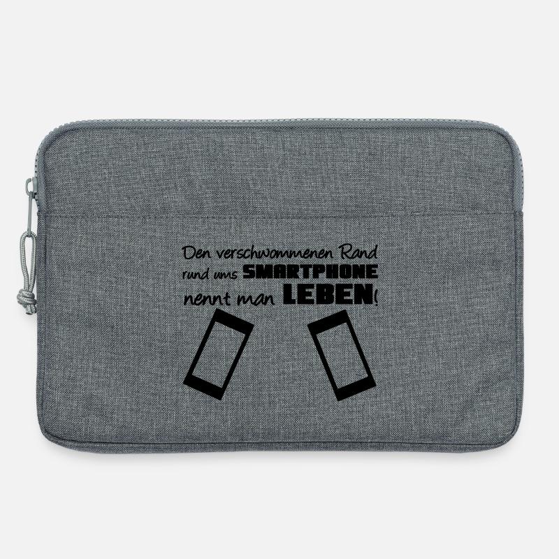 Smartphone Spruch Handy Nerd Geschenk lustig - Laptoptasche 13" - Grau meliert