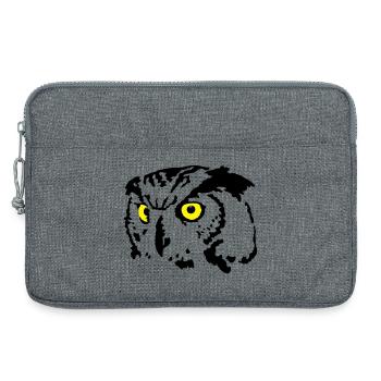 Eule - Laptoptasche 13" - Grau meliert - Vorne