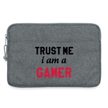 Gamer / Gaming - Sacoche pour ordinateur portable 13 pouces - gris chiné - Devant