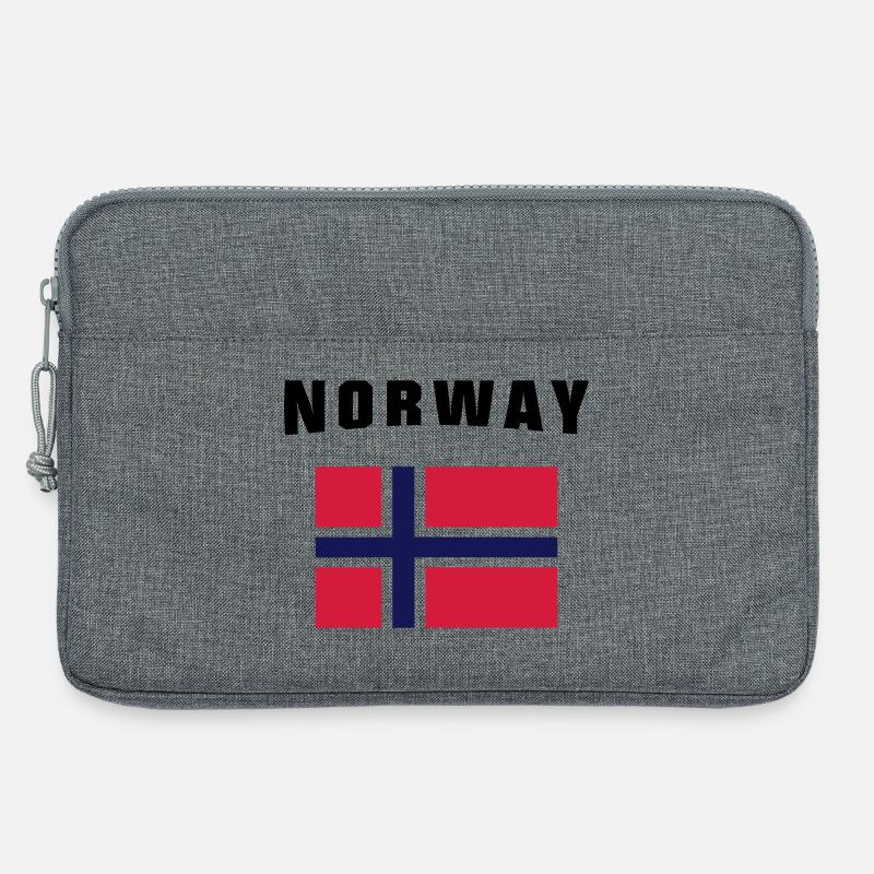 Norway Flag - Laptoptasche 13" - Grau meliert