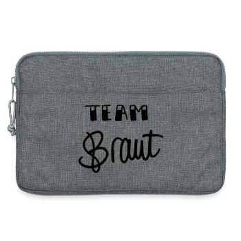 Team Braut - Laptoptasche 13" - Grau meliert - Vorne
