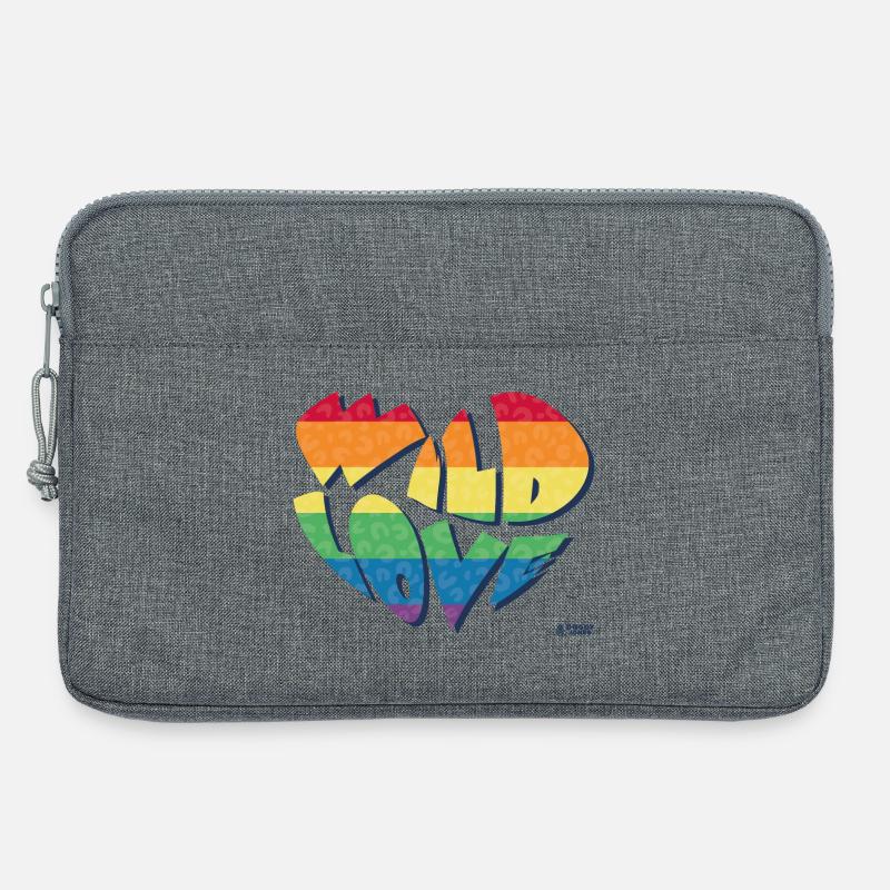 Wilde Liebe - Laptoptasche 13" - Grau meliert
