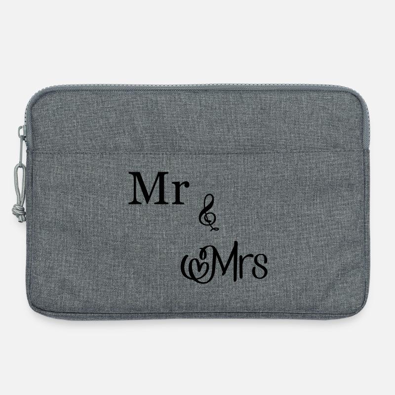 Mr and Mrs - Laptoptasche 13" - Grau meliert