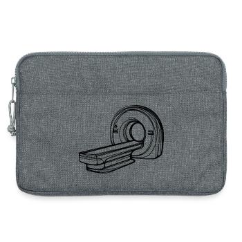 Radiologie-MRT-Scanner One Line Art Manip Radio - Laptoptasche 13" - Grau meliert - Vorne