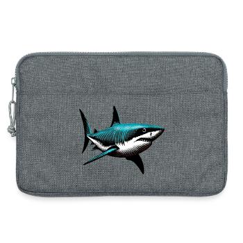 Requin - Sacoche pour ordinateur portable 13 pouces - gris chiné - Devant