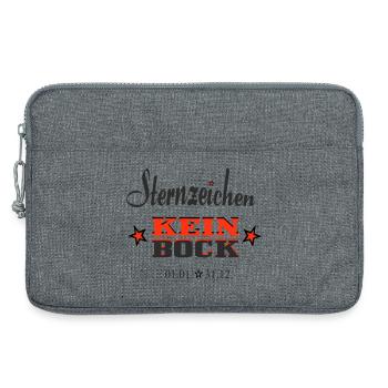 Asterisk Kein Bock Annual Calendar - Laptop bag 13" - heather grey - Front