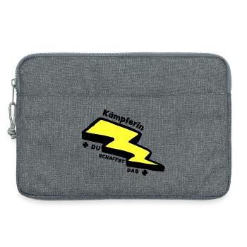 Lucky Charm : Fighter - Vous pouvez le faire ! - Sacoche pour ordinateur portable 13 pouces - gris chiné - Devant