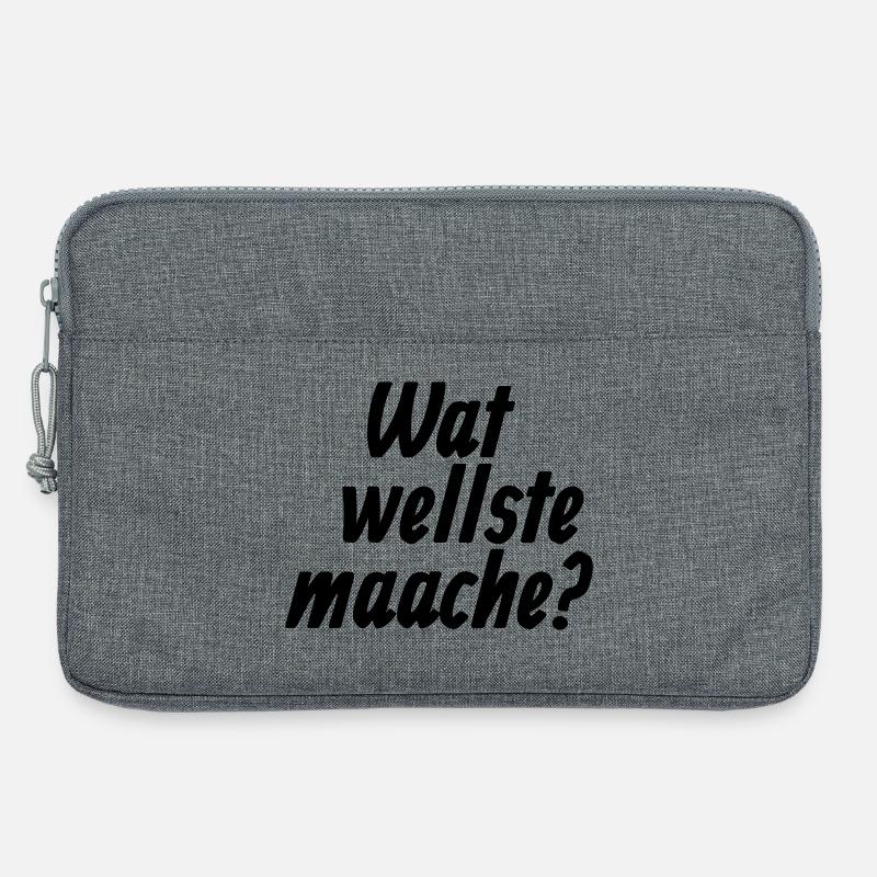 Wat wellste maache? - Et Kölsche Jrundjesetz §7 - Laptoptasche 13" - Grau meliert