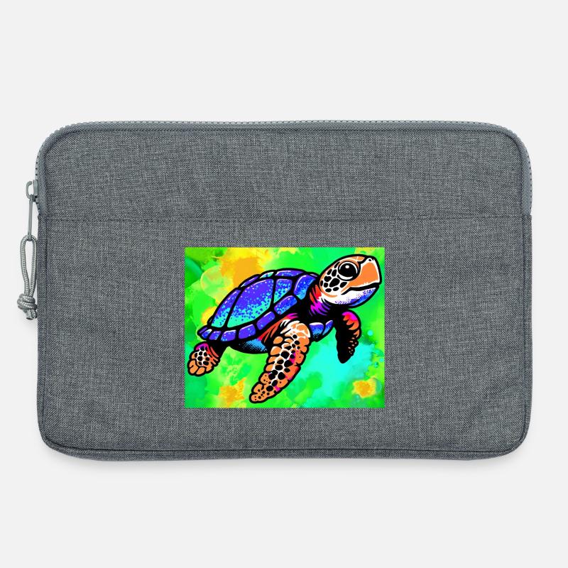 Schildkröte - Laptoptasche 13" - Grau meliert