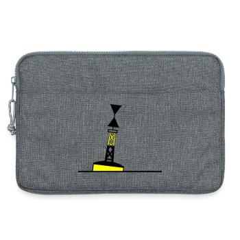 Bouée Navigation en mer du Nord Maritime en mer Baltique - Sacoche pour ordinateur portable 13 pouces - gris chiné - Devant
