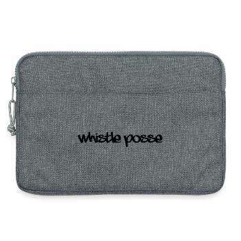 1990s rave style "Whistle posse"  - Laptop bag 13" - heather grey - Front
