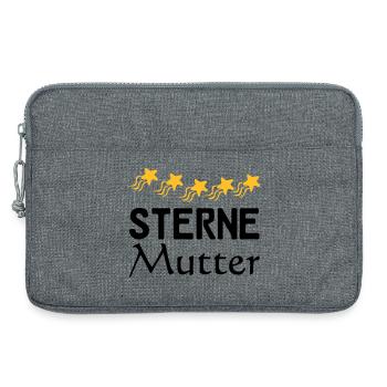 Sterne Mutter Mama Muttertag Familie Geschenk - Laptoptasche 13" - Grau meliert - Vorne