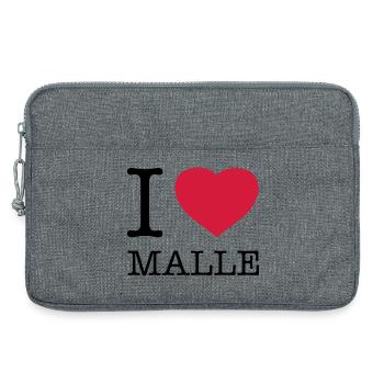 J’AIME MALLE - Sacoche pour ordinateur portable 13 pouces - gris chiné - Devant