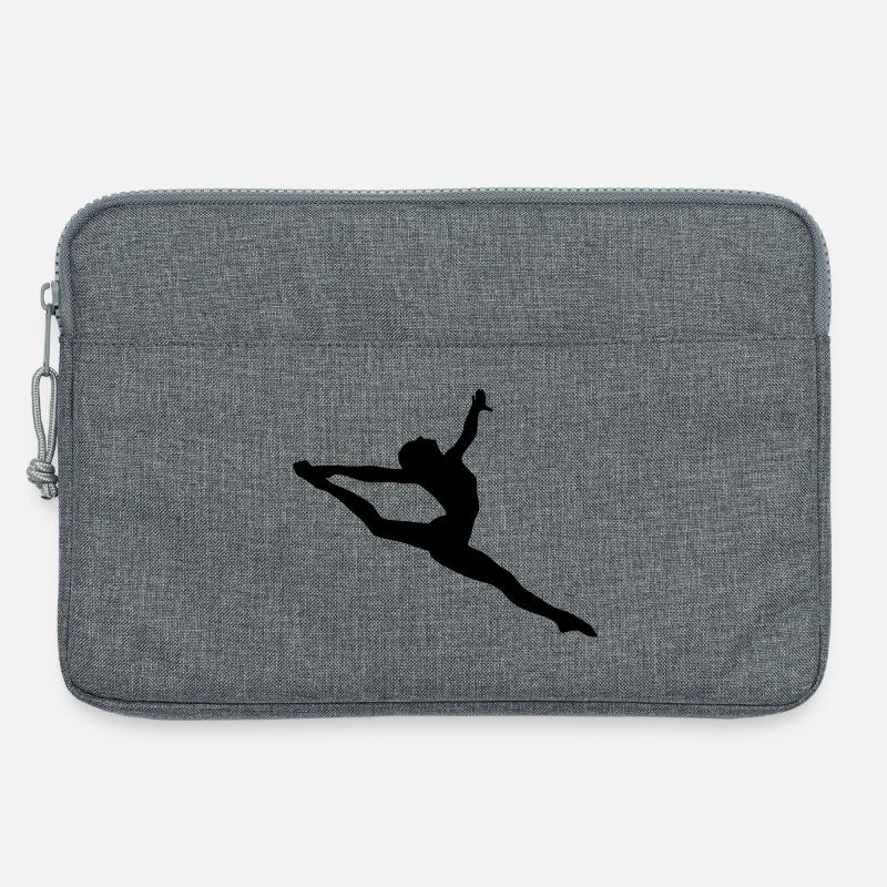 Jumping girl - Laptoptasche 13" - Grau meliert