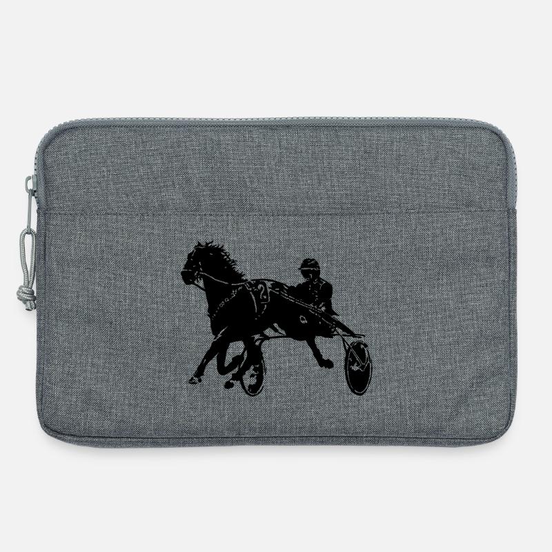 Trabrennen Traber - Laptoptasche 13" - Grau meliert