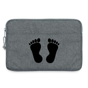 Foot Feet Foot Care Podiatry Gift Gift Idea - Laptop bag 13" - heather grey - Front
