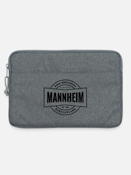 Mannheim Baden-Württemberg Deutschland Vintage - Laptoptasche 13" - Grau meliert