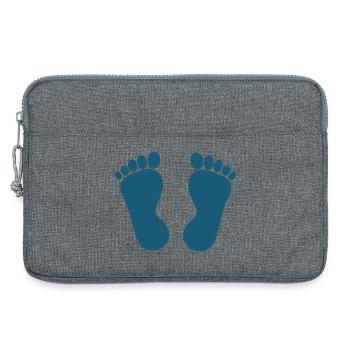 Podiatrie Podiatrie Pieds Pieds Bleus - Sacoche pour ordinateur portable 13 pouces - gris chiné - Devant