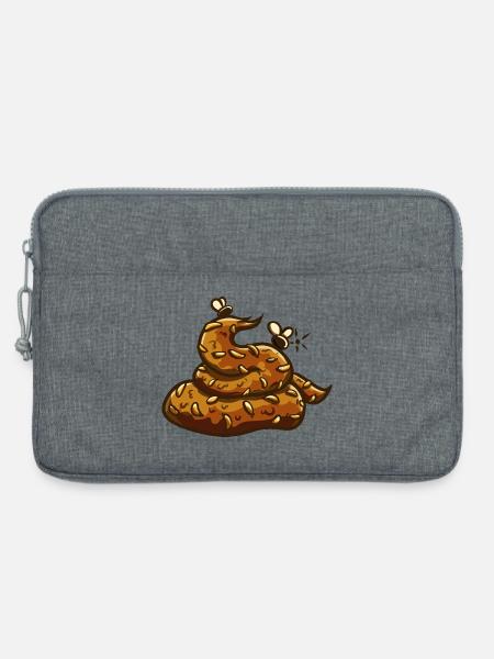 Kackehaufen Uahaha! - Laptoptasche 13" - Grau meliert