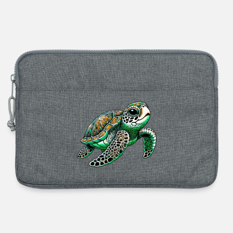 Schildkröte - Laptoptasche 13" - Grau meliert