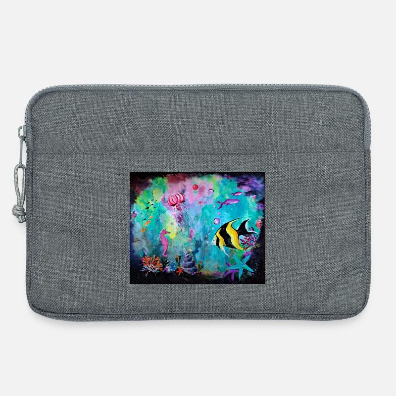 Korallenriff - Laptoptasche 13" - Grau meliert