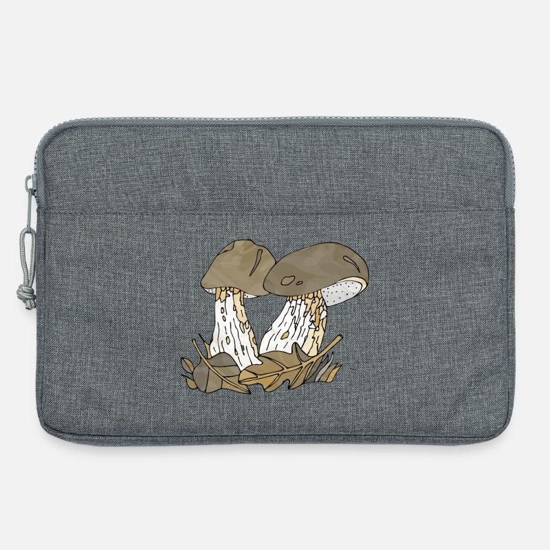 Pilze - Laptoptasche 13" - Grau meliert