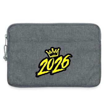 2026 Jahr Krone - Laptoptasche 13" - Grau meliert - Vorne