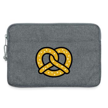 Festival folk du jardin de bière Pretzel Bavaria Pretzel Baker - Sacoche pour ordinateur portable 13 pouces - gris chiné - Devant