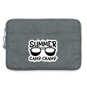 Summer Camp Champ Fun Kids Outdoor Adventure - Laptop bag 13" - heather grey - Front