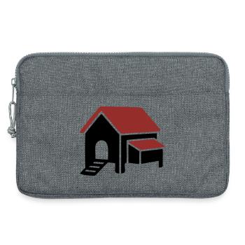 Chicken coop farm icon - Laptop bag 13" - heather grey - Front