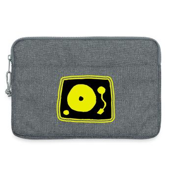 Record player - Laptop bag 13" - heather grey - Front