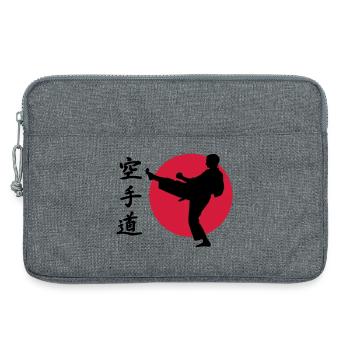 Karate - Laptoptasche 13" - Grau meliert - Vorne