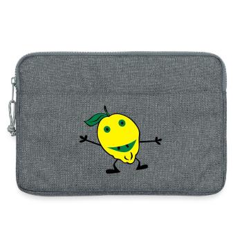 Zitronen Mann - Laptoptasche 13" - Grau meliert - Vorne