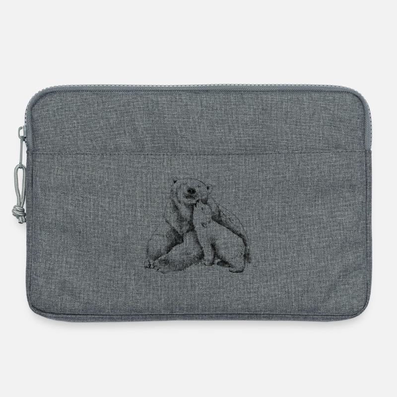 Eisbär - Laptoptasche 13" - Grau meliert