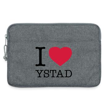J’AIME YSTAD Schweden Suède - Sacoche pour ordinateur portable 13 pouces - gris chiné - Devant