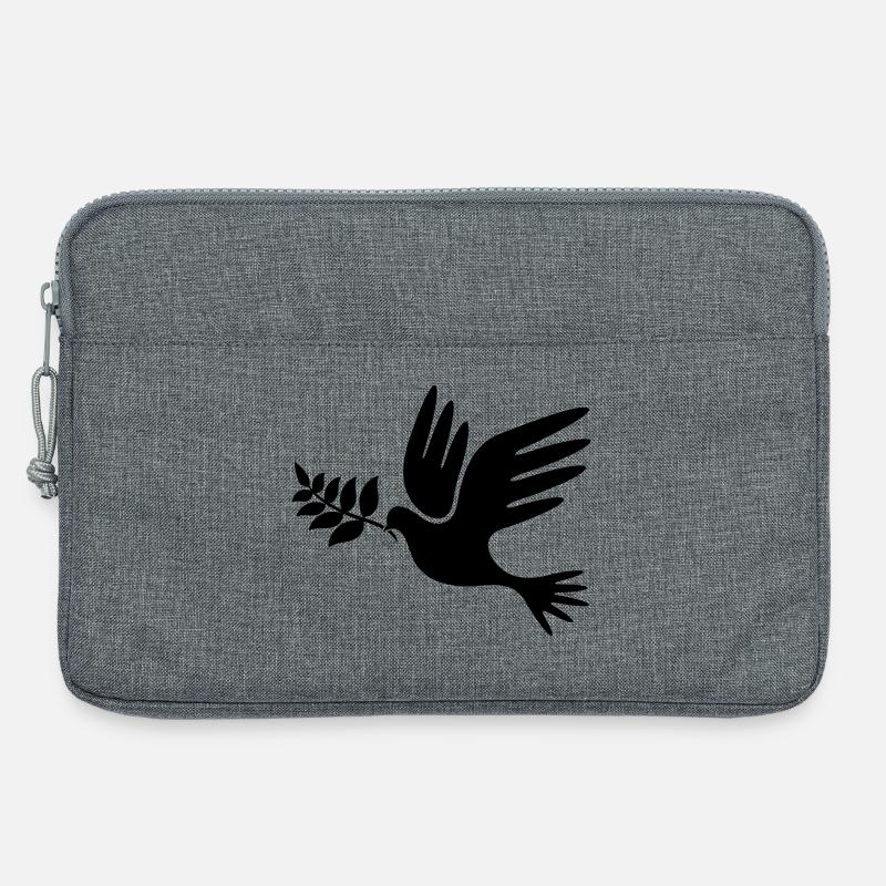 peace Frieden - Laptoptasche 13" - Grau meliert