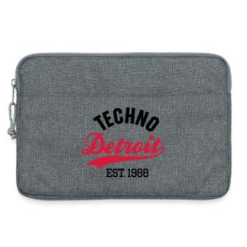Techno Detroit est.1988 - Sacoche pour ordinateur portable 13 pouces - gris chiné - Devant