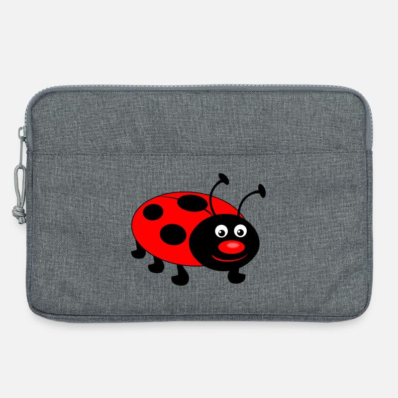 marienkäfer kind geschenk - Laptoptasche 13" - Grau meliert