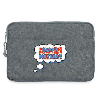 ALLES GUTE ZUM GEBURTSTAG. ALLES GUTE ZUM GEBURTSTAG. JAHRESTAG. - Laptoptasche 13" - Grau meliert - Vorne