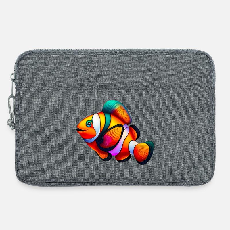 Clownfisch - Laptoptasche 13" - Grau meliert